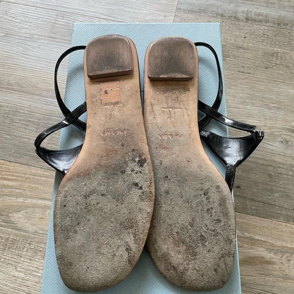 Prada Triangle Logo Sandals - Picture 9 of 9